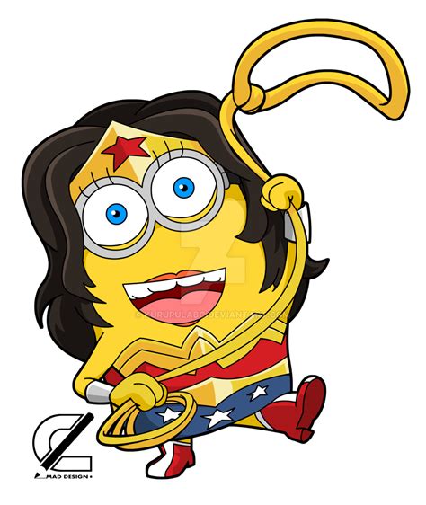 Wonder Woman Wonder Woman Minions Superhero Art