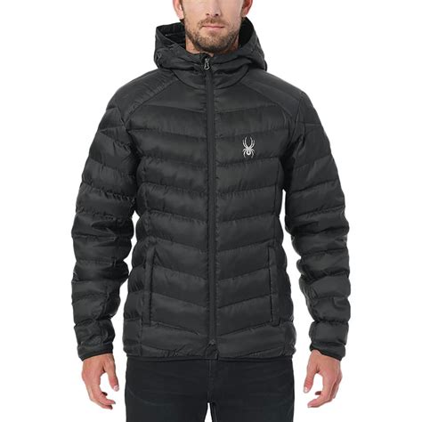 Spyder Geared Hooded Synthetic Down Jacket Mens