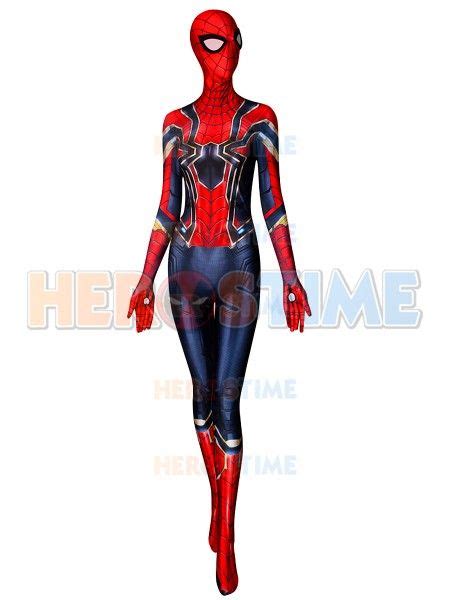 Female Spider Man Suit Iron Spider Mcu V3 Superhero Costume Super