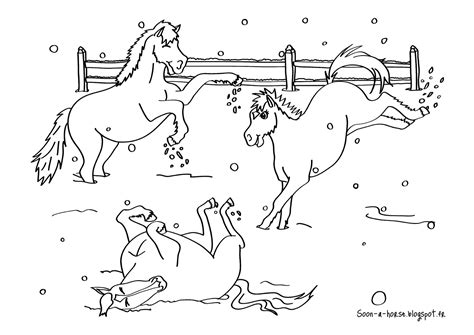 Calendrier de l'Avent équestre 2015 J18  Coloriages de Noël pour enfants