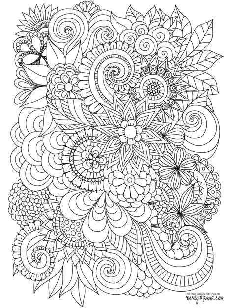 Zentangle Patterns Coloring Pages at GetColorings.com | Free printable