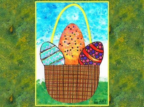Easter Eggs Art Lesson Plan Easy Peasy Art School