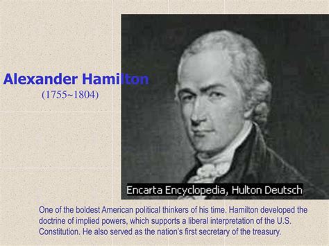 Ppt Alexander Hamilton 1755~1804 Powerpoint Presentation Free