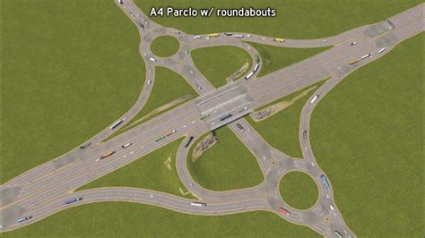 Cities Skylines Rotary Roundabout Interchange Build D48