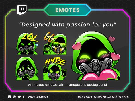 Animated Emotes Twitch Emotes Discord Emotes Twitch Sub Etsy Canada