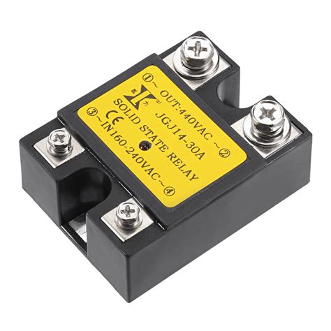 Uxcell Ac 160 240v To Ac Relays 440v 30a Single Phase Solid State Relay