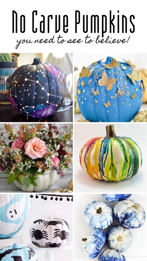 Unusual No Carve Pumpkin Decorating Ideas All The Fun Of Pumpkins