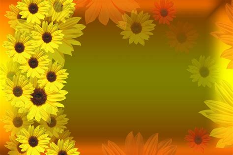 Sunflowers Border Free Photo Download Freeimages