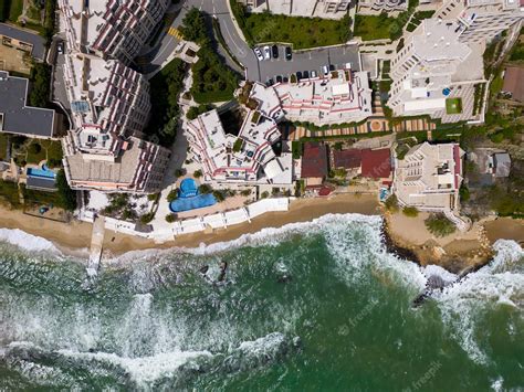 Premium Photo | A stunning aerial view of an exclusive residential