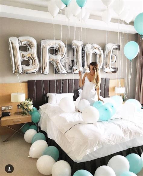 Hotel Photo Bridal Bachelorette Party Bride To Be Balloons Morning