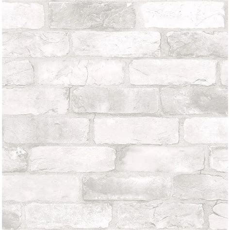 Reclaimed Whitewashed Brick Wallpaper