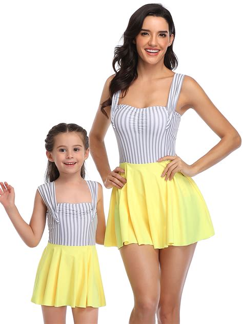 Our designers thought of it all when dreaming up these cute and comfy one piece swimsuits. CVLIFE - Mother Daughter Swimsuits Swimdress Family ...