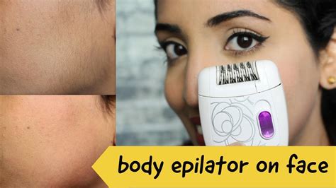 Testing Philips Body Epilator On Face Facial Hair Remover Major