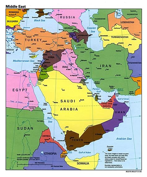 Political Map Of Asia And Middle East Map Of World