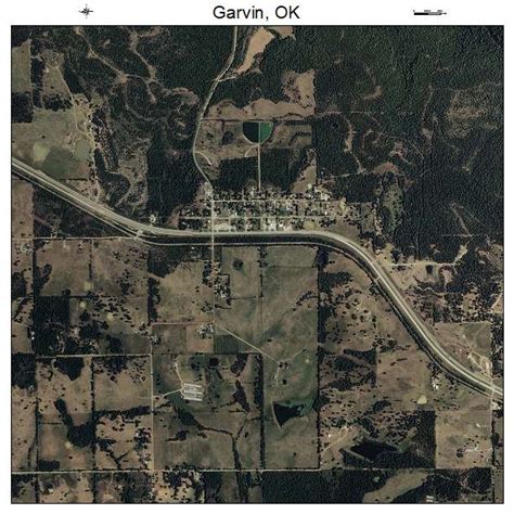 Aerial Photography Map Of Garvin Ok Oklahoma