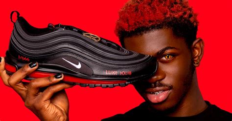 Lil Nas Xs Nike Air Max 97 Satan Shoes With Real Human Blood Pie Radio