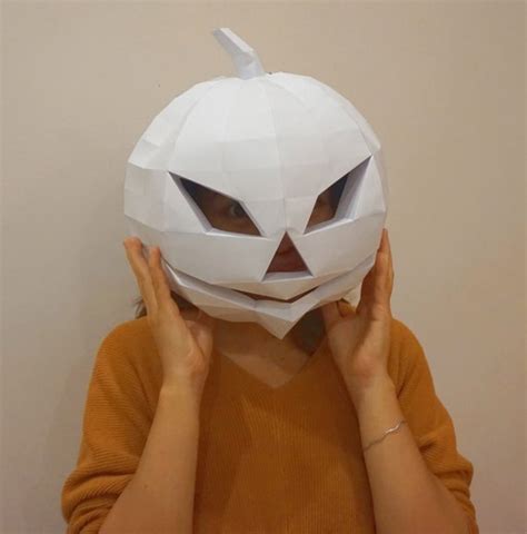 Diy Halloween Mask 3d Papercraft By Paper Amaze Thehungryjpeg Lupon