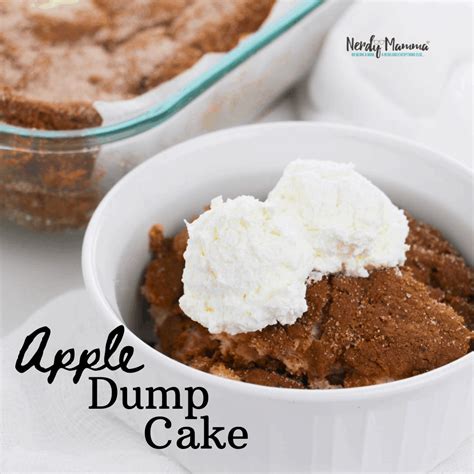 Apple Dump Cake Dump Bake And Eat Nerdy Mamma