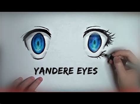 Keep in mind that eye isn't flat, and therefore the shadows must be curved. How to Draw Yandere Eyes - YouTube