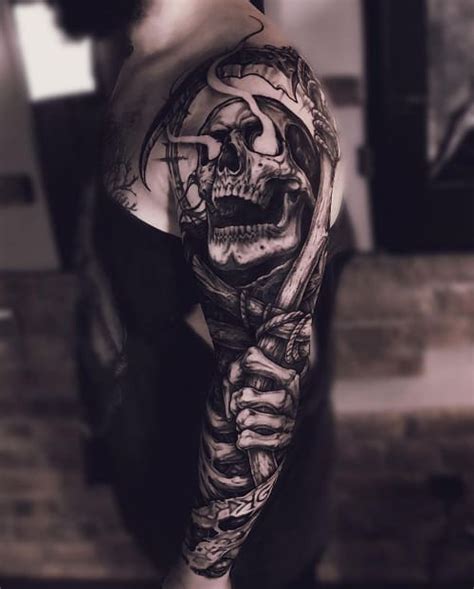 Grim Reaper Tattoo Forearm