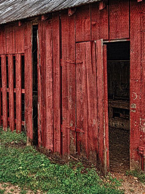 Red Barn Printed Photography Backdrop Denny Manufacturing