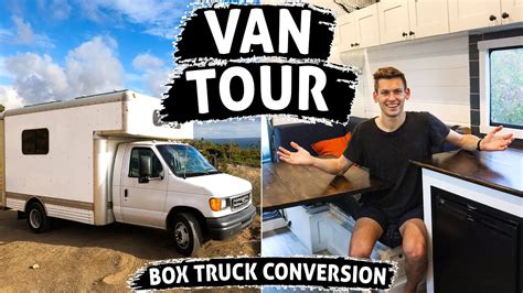 Van Tour Of Uhaul Box Truck Converted To Beautiful Diy Tiny Home For