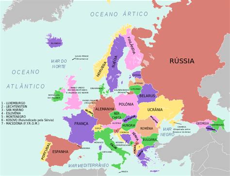 Europa Países Regiões E Tudo Sobre O Continente Resumo Completo