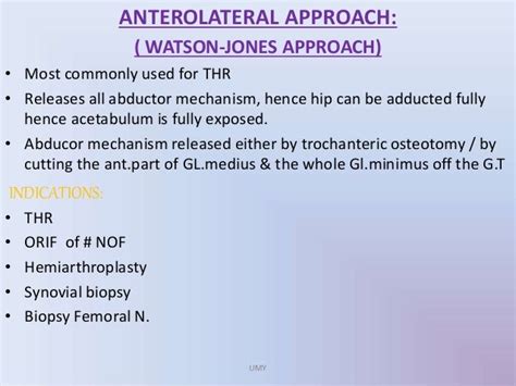 Approach To Hip Joint
