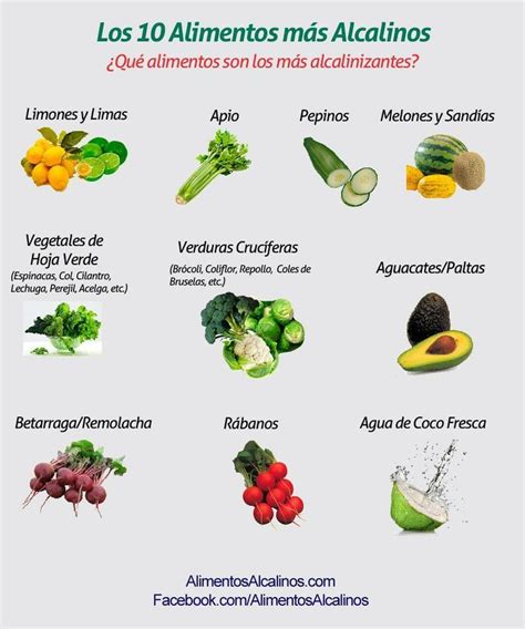 alimentos más alcalinos Health Fitness Health food Health detox Health and nutrition