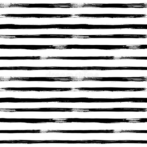 Abstract Vector Seamless Pattern With Black And White Stripes V Stock