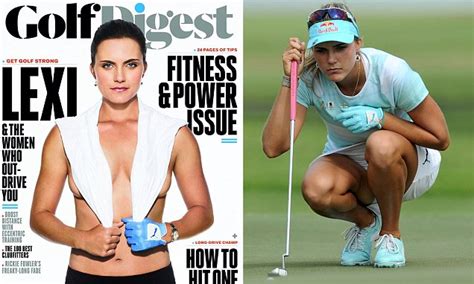 Lexi Thompson Topless On Golf Digest Magazine Cover