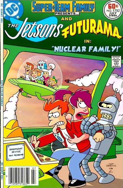 People In The Future Converged Jetsons And Futurama Futurama Comic