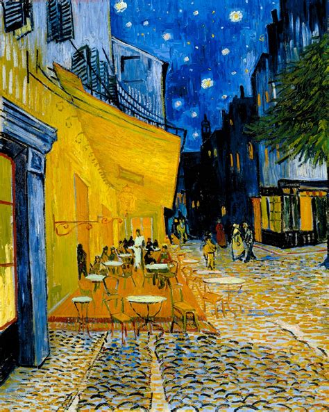 Fellini 8½ Vincent van Gogh Terraza de café por la noche Place du