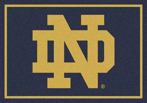 College football playoff rankings release: Area Rug with Notre Dame Fighting Irish "ND" sports team logo!