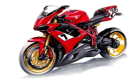 Jual motor honda gl paling murah. Sketsa Motor Ducati