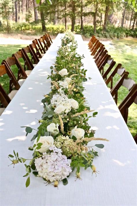 How To Make A Floral Table Runner Centerpiece The Farm Chicks