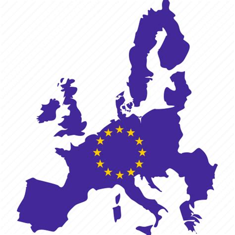 Free Europe Map With Flag Clipart Eps Illustrator  Png Svg Images
