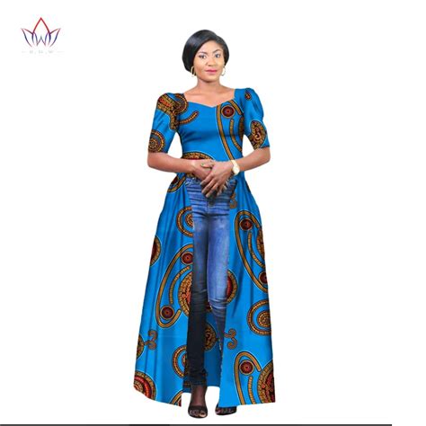 Hitarget 2018 African Dresses For Women Dashiki Cotton Wax Print Batik Long Dress For Femal