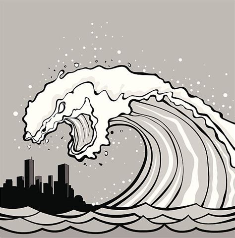 Best Tidal Wave Illustrations Royalty Free Vector Graphics And Clip Art