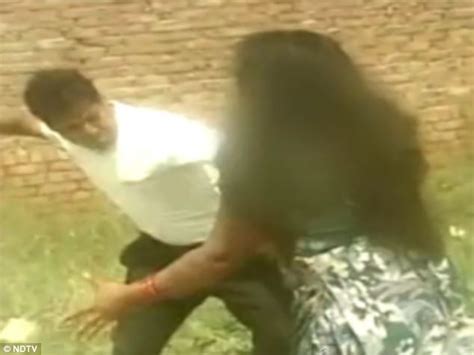 Horrifying Footage Emerges Of Four Men Beating Indian Woman With Sticks ¿ While Police Did