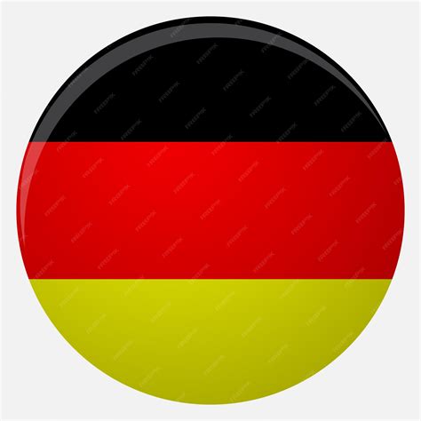 Premium Vector Germany Flag Icon Flat National Flag Germany