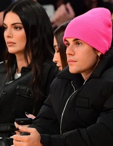 Justin Bieber Hailey Bieber And Kendall Jenner At The Phoenix Suns Vs