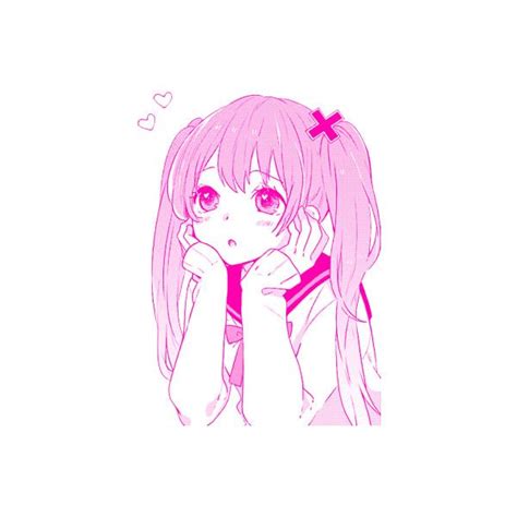 Anime Transparent Liked On Polyvore Featuring Fillers Pink And Filler