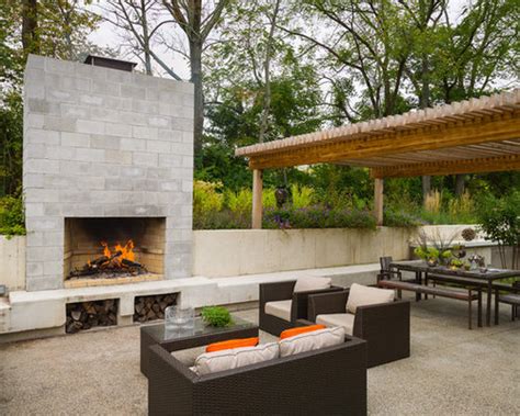 Concrete Block Fireplace Home Design Ideas Pictures