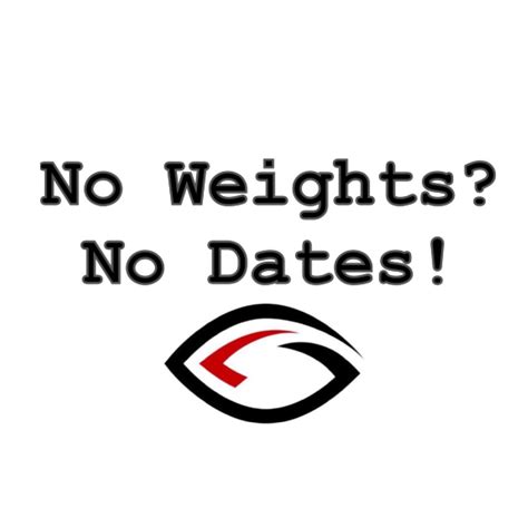 No Weights No Dates Muscle Tank — Gerren Liles Vision Fitness