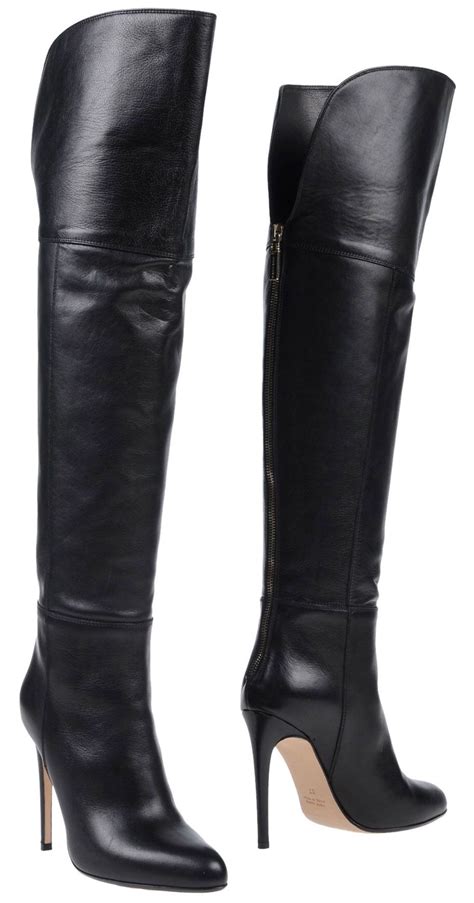 Thigh High Stiletto Boots Leather High Heel Boots Knee High Boots High Heels Beige Boots