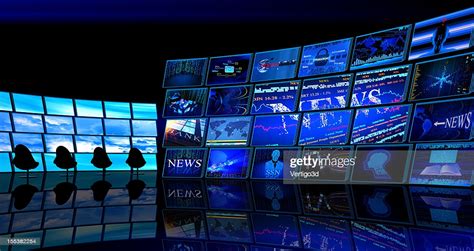 Digital News Tv Studio Room High Res Stock Photo Getty