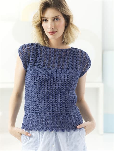 Free Ladies Crochet Pattern For An Openwork Top ⋆ Crochet Kingdom