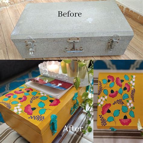 Trunk Painting Painted Trunk Diy Home Crafts Trunk Makeover