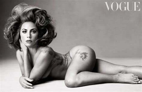 Glamorous Lady Gaga Poses Nude For British Vogue December